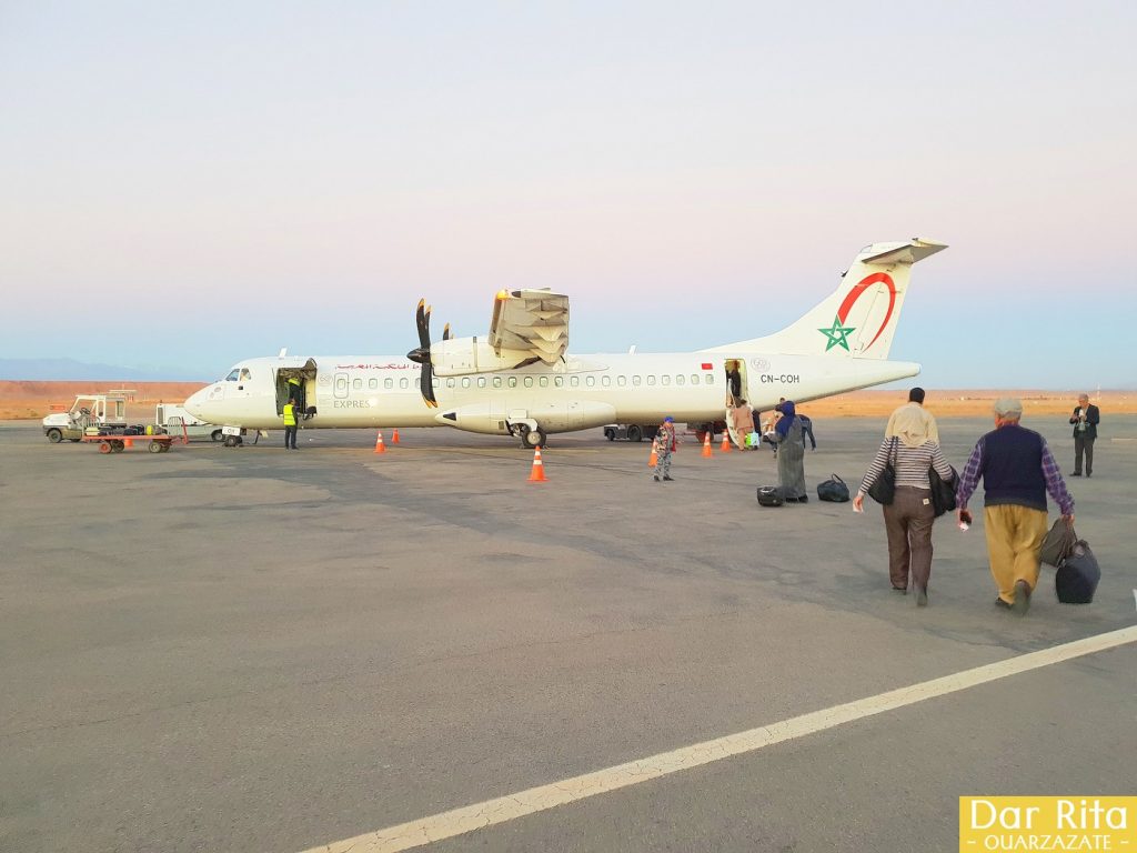 Airplane Casablanca to Ouarzazate