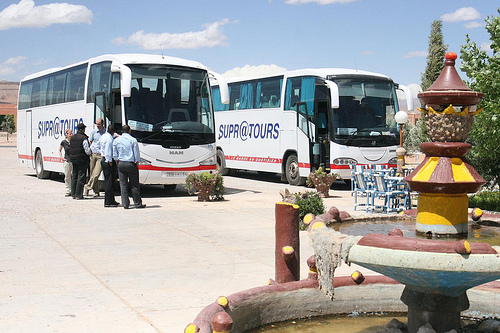 Photo of Supratours Buses in Boumalne Dades, half-way from Ouarzazate and Merzouga