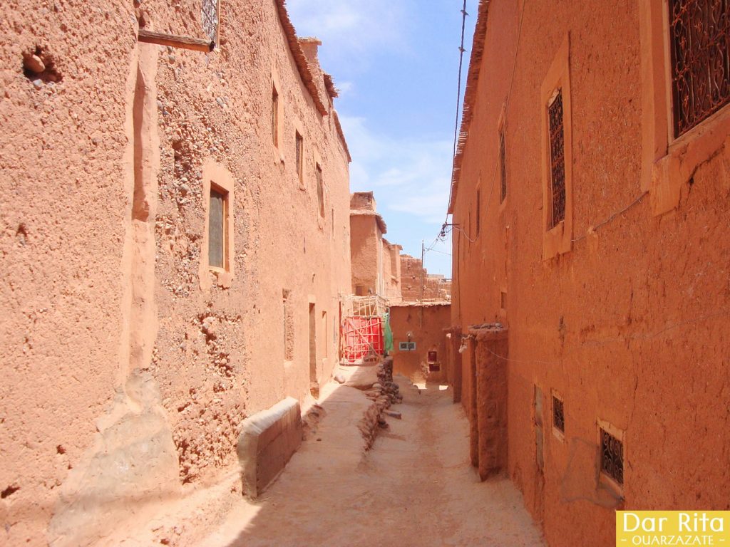 Photo of street in the old Medina of Tassoumaat in Ouarzazate