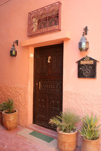 Photo of the door of Riad Dar Rita in Tassoumaat district, Ouarzazate