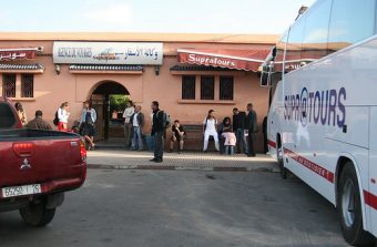 Estação de autocarros da Supratours em Marraquexe, Marrocos