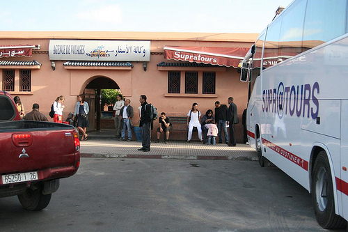 Estação de autocarros da Supratours em Marraquexe, Marrocos