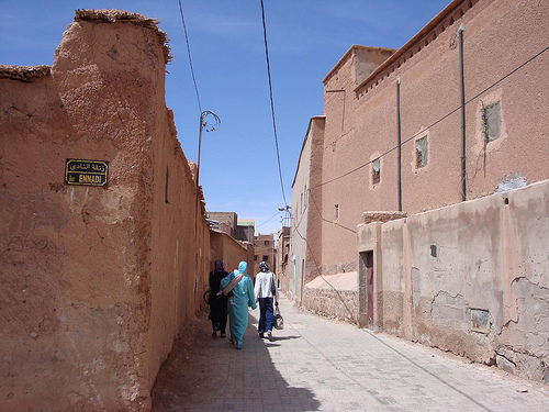 Foto do bairro de Tassoumaat em Ouarzazate