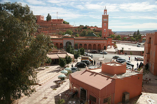 Foto da Mesquita da Somália (Mosquée Somalie) no centro de Ouarzazate Marrocos