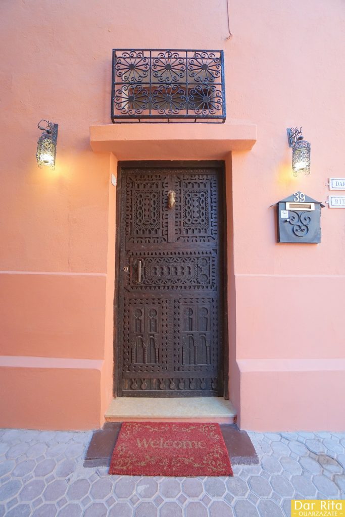 Entrance door of Dar Rita