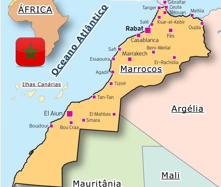 Map of Morocco