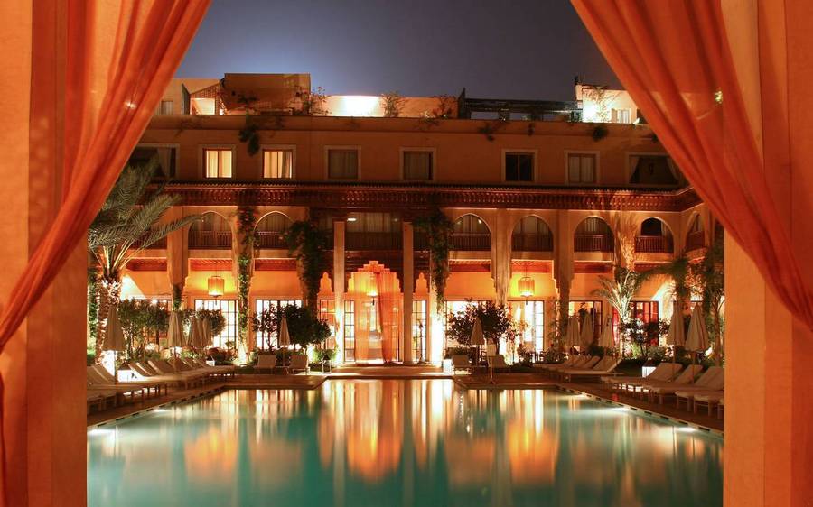 Restaurante Indiano Les Jardins de Bala em Marrakech Marrocos