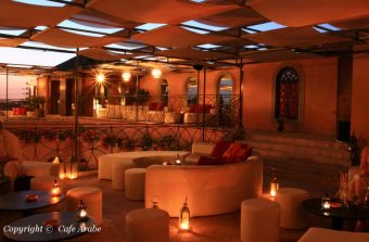 Restaurante Le Cafe Arabe em Marrakech, Marrocos