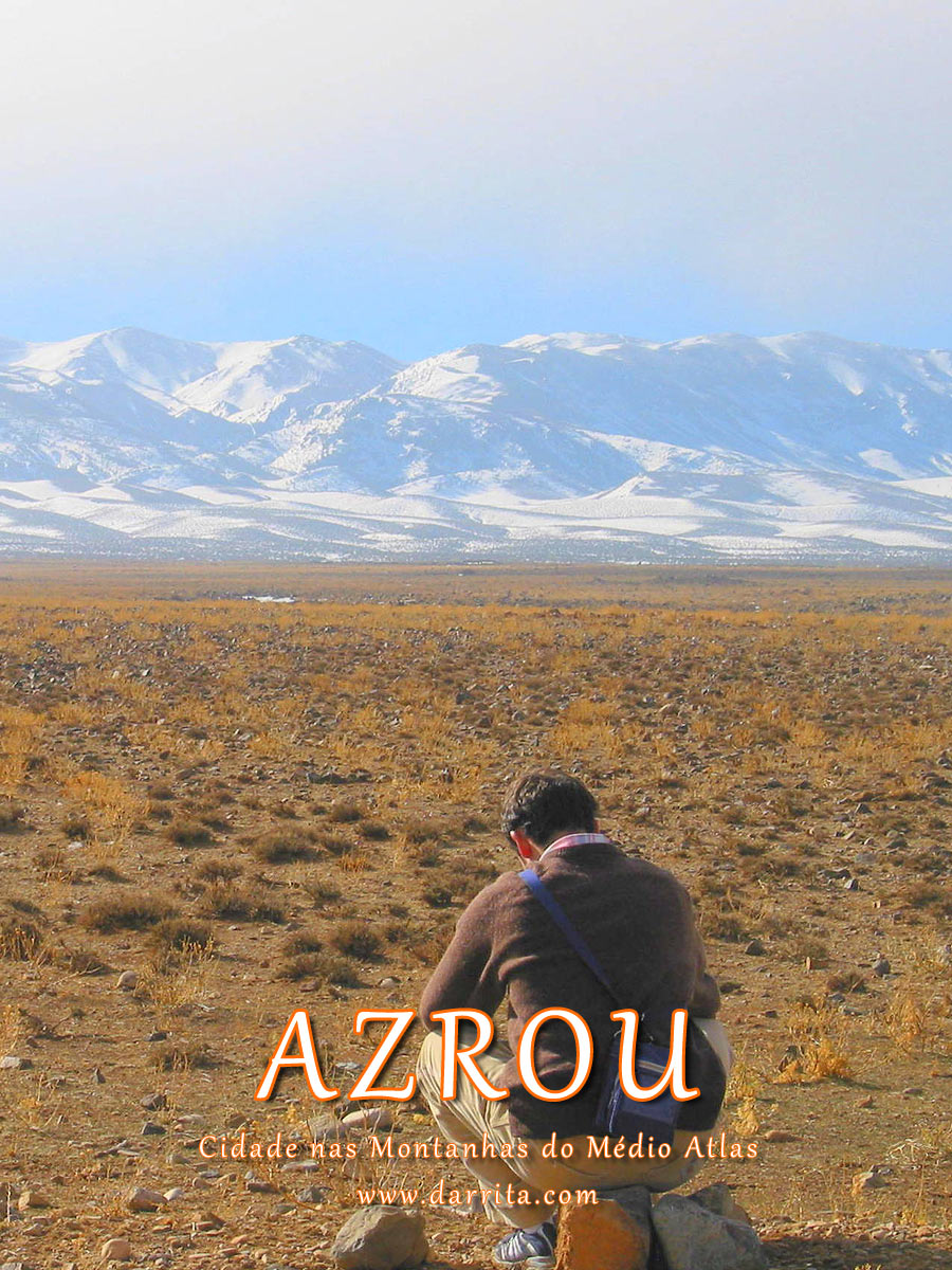 Azrou, Cidade nas Montanhas do Médio Atlas Marrocos