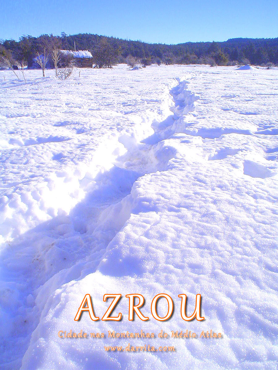 Azrou, Cidade nas Montanhas do Médio Atlas Marrocos