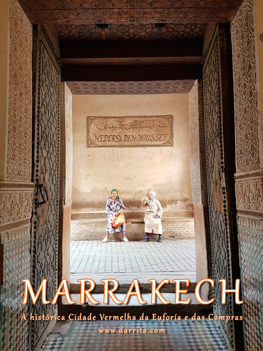 Entrada da Madraça Ben Youssef em Marrakech
