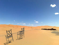 Dunas de Erg Chebbi no Deserto do Saara